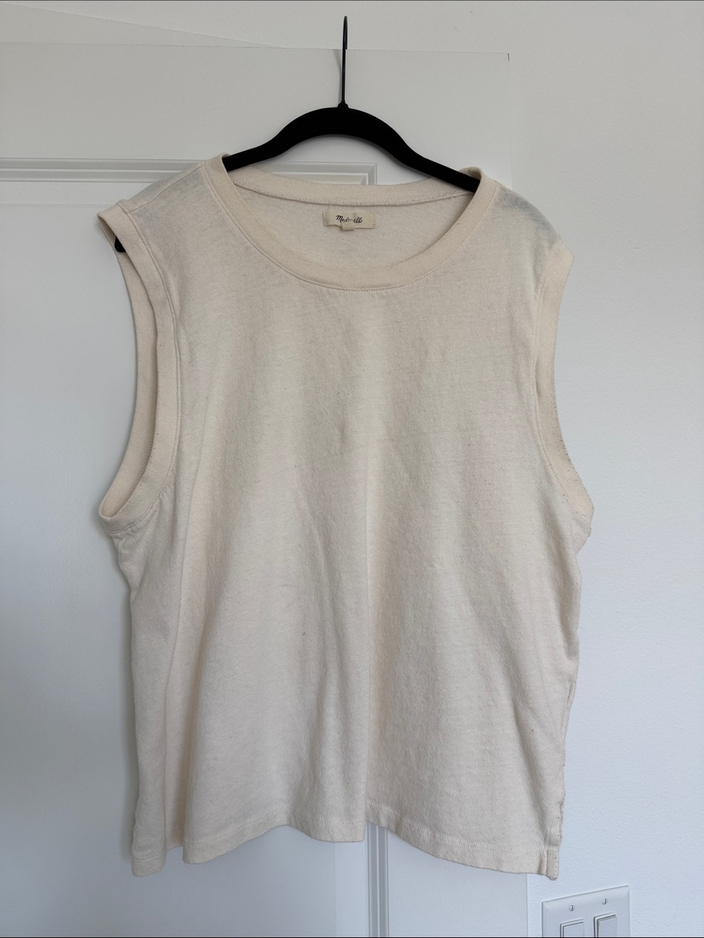 Madewell Soft Cream Sleeveless Tank Top